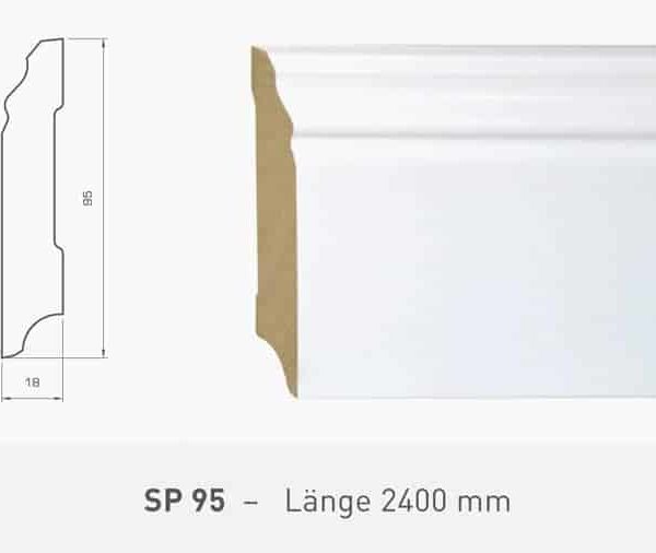 Leiste SP95 weiß Weitzer Parkett